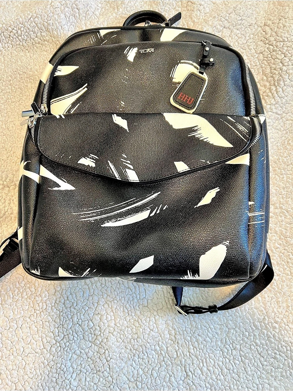 TUMI Voyageur Carson Backpack Black & White